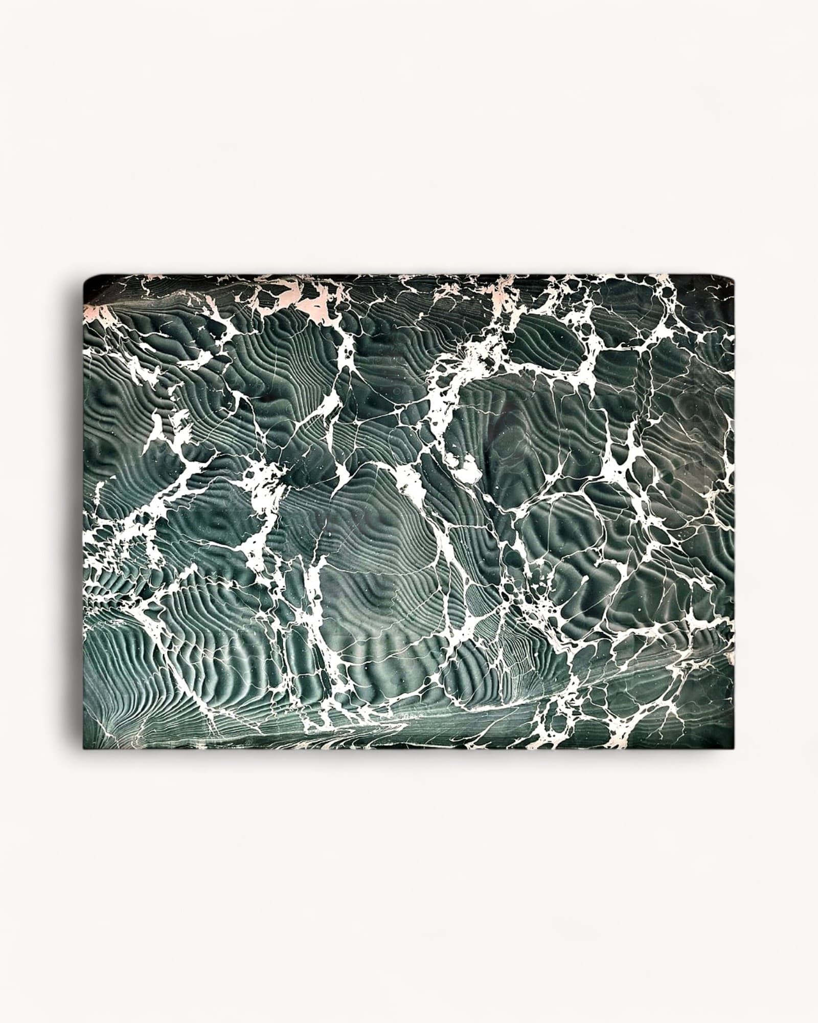 Hand Marbled Paper · Large · Classic Grey Vein