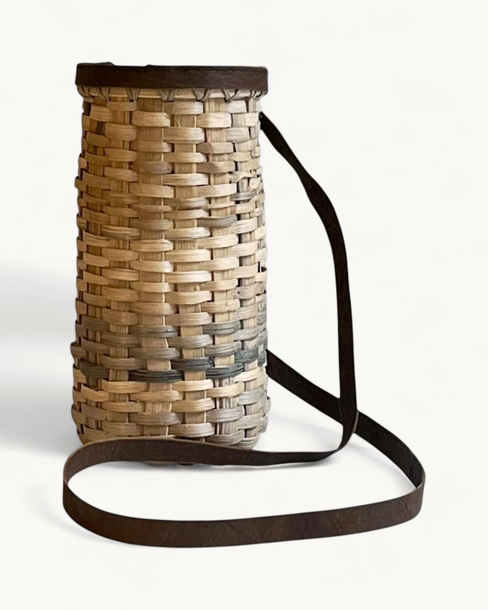 Scottish Oak Bottle Basket Bag